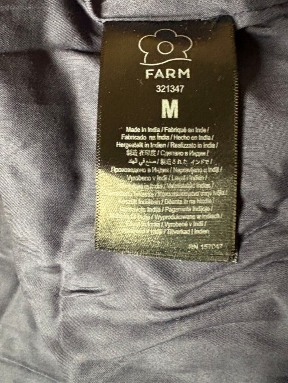 FARM Rio Night Jungle Celestial V-Neck Mini Dress Medium Nwt - Picture 7 of 8